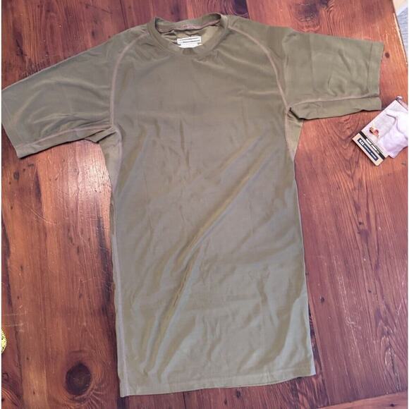5.11 Tactical Brown Crew Neck Tight Mens Short Sleeve Size M Undergear NWT $65 - Picture 2 of 13